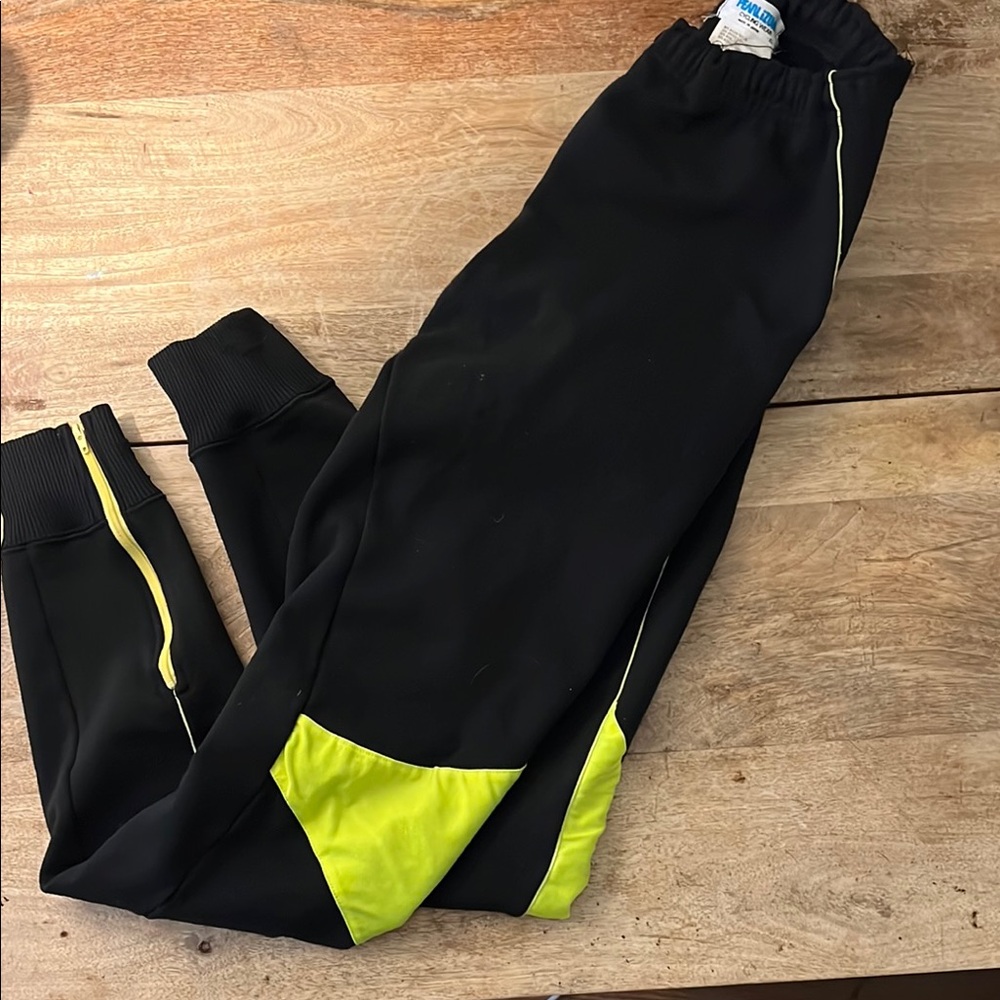 Pearl Izumi Women’s Cycling Wear Pants Wool Neon Reflective Zippered size XL